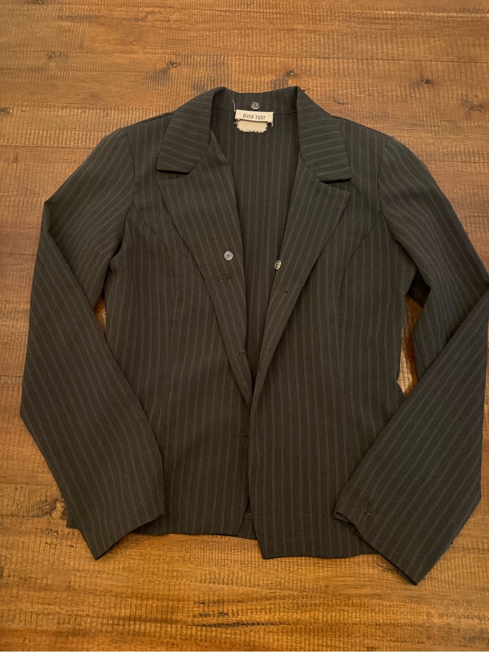 Black Pinstripe Women's Blazer